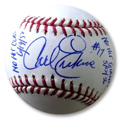 Carl Erskine Signed Autographed Baseball Dodgers Dual Inscribed No Hitters JSA • $129.99