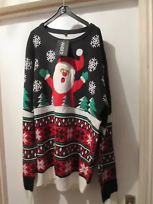 Mens/unisex Novelty Christmas/santa Claus Themed Jumper Size Xl By Amber • £14