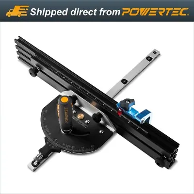 POWERTEC 71766 Precision Miter Gauge System For Table Saw Kit Telescoping Fence • $249.99