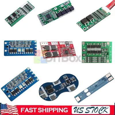 2S/3S/4S/5S/6S Li-ion Lithium 18650 Battery BMS Charger PCB Protection Board US • $6.29