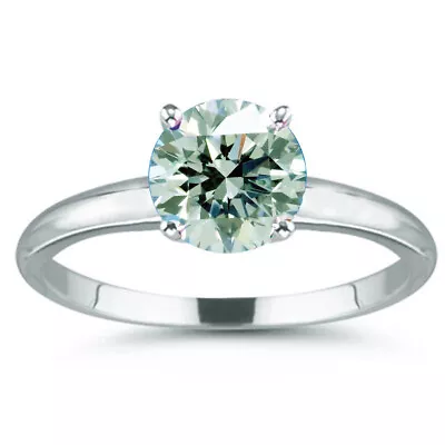 2.55 Ct Vvs1 =Round Near White Ice Moissanite Diamond Solitaire 925 Silver Ring • $1.52