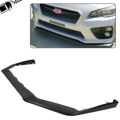 $39.50 • Buy For 2015-2021 Subaru WRX STI V-Limited Style Front Bumper Lip Spoiler Kit Black