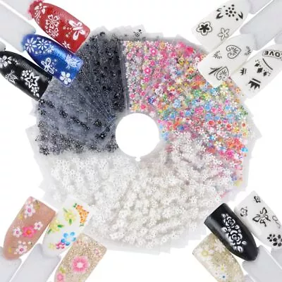 3D Self-Adhesive Nail Art Stickers For Gel Nails Decal Stickers For Nail Art • £0.99