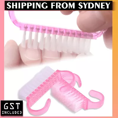 10X Nail Art Trimming Brush Manicure Pedicure Files Cleaning Scrubbing Tools AU  • $5.96