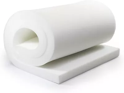 Upholstery White Foam High Density Foam Cushions Seat Pads Cut To Any Size • £11.50