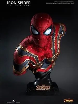 Queen Studios Iron Spider Spider-Man Life Size Bust 1/1 Marvel USA COA • $1599.99