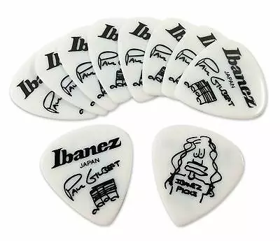 Ibanez Japan Guitar Bass Pick Paul Girbert Model 1000PG-WH 10pcs • $19