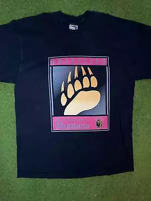 90s Montana Grizzlies - Vintage College T-Shirt (XL) • $50