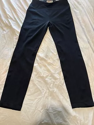 NWT Spring + Mercer Navy Herringbone - Pull On Pants Leggings - Size L • $13.99