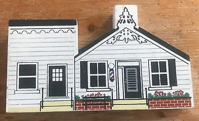 BUSSARDS BARBER SHOP Wood Cut Out Shelf Sitter Cat's Meow MIDDLETOWN MD • $12.99