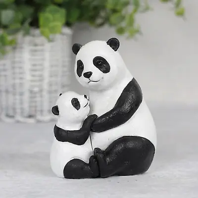 Panda Mum Baby Hugging Ornament Birthday Christmas Mothers Day - New Boxed Gift • £9.99