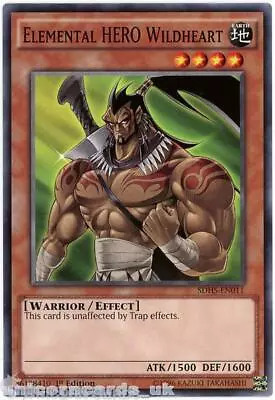 £0.99 • Buy SDHS-EN011 Elemental HERO Wildheart 1st Edition Mint YuGiOh Card