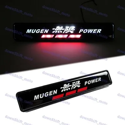 JDM Mugen Power Logo LED Light Car Front Grille Badge Illuminated Decal Sticker • $13.88