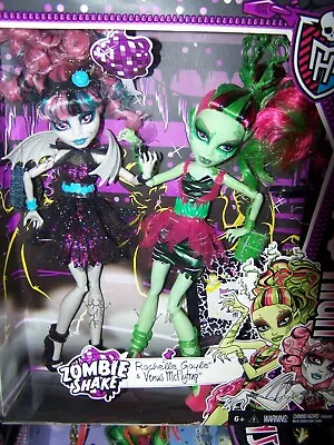 Monster High Doll 2 Pack Zombie Shake Venus McFlytrap & Rochelle Goyle NRFB • $230