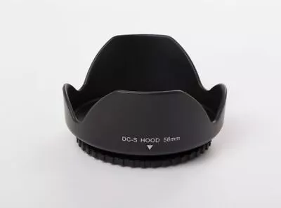 Lens Hood Universal 58mm Black For Panasonic Lumix Vario 14-140 Mm 3.5-5.6 • £12