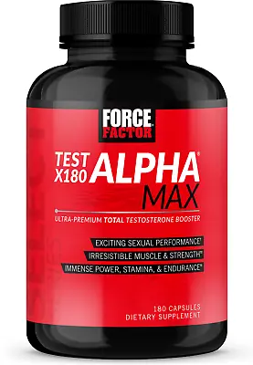 Force Factor Test X180 Alpha Max Increase Testosterone Muscle Strength Power • $99.99