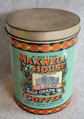 Vintage Maxwell House Coffee Tin 70's Cheinco Housewares Good Condition  • $21.99