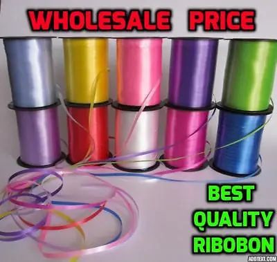 £5.99 • Buy Florist Ribbon 30, 50, 100 Metre Roll - Wedding Party Floral - Assorted Colours