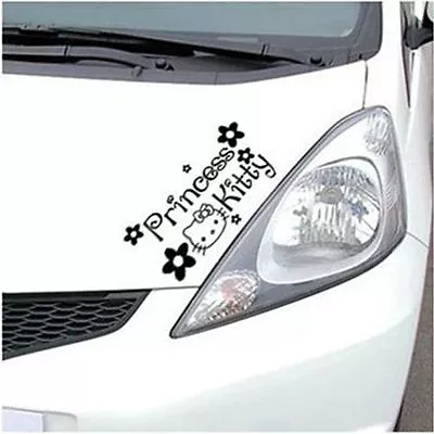 Cute Hello Kitty Princess Kitty BLACK Car Decal Car Sticker - 1pc • $7.15