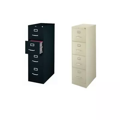 2500 Series 2 Piece Value Pack 4 Drawer Filing Cabinet In Black And Putty • $603.99