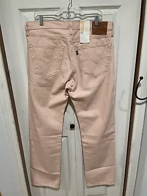 NWT Levi’s Premium Fresh 501 Pink Salmon XX Original Fit Denim Jeans Sz 36 X 34 • $29.99