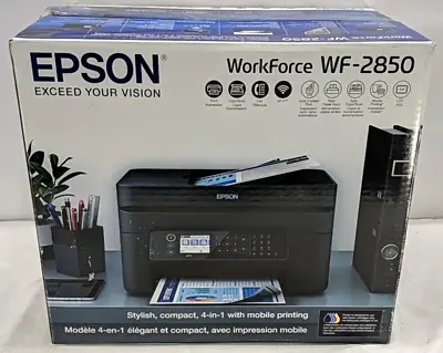 NEW NIB Epson Workforce WF-2850 Wireless All-In-One InkJet Printer N916-C9 • $109.95