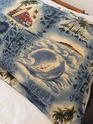 Dean Miller Pillow Sham Hawaiian Diamond Head Woodie Cotton  • $19.95