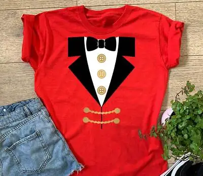 £11.99 • Buy Ladies Ringmaster T Shirt Showman Suit Outfit Costume Greatest Birthday Gift Top