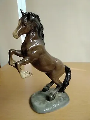Vintage Beswick Rearing Welsh Cob Horse Brown Model 1014 ❤️ CHARITY  • £40