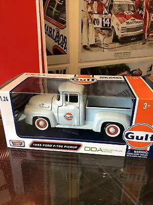 1955 Ford F-100 Pickup DDA Diecast 1:24 Gulf Livery • $45