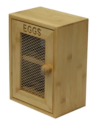 2 Tier Chicken Egg Holder Cupboard Cabinet Kitchen Storage Wood Wooden Egg Rack • £12.95