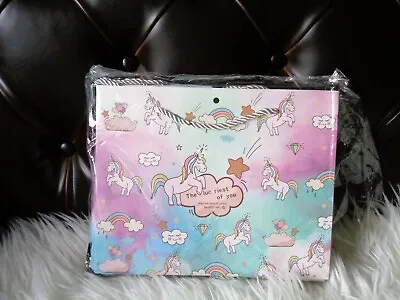 Unicorn Party Supplies 10 Rainbow Plastic Lolly Bags Birthday NEW • $3.98