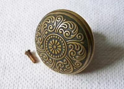 Antique P&F CORBIN Victorian Era  Cairo  Pattern Brass Bronze Round Doorknob • $39.99