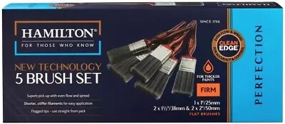 Hamilton Perfection Clean Edge Paint Brush Set X 5 • £29.75