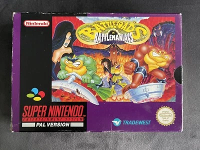 £26.78 • Buy SNES Super Nintendo Battletoads In Battlemaniacs Pal Complete CIB UKV