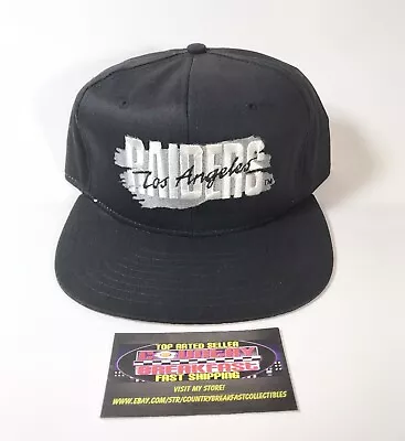 VTG Los Angeles Las Vegas Raiders New Era Pro Dupont Visor SnapBack Hat M/L NOS! • $35.96