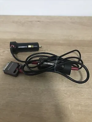 Monster IPod IPhone 30 Pin Car Auxiliary Power Charger 3.5ft Black Red • $12.99