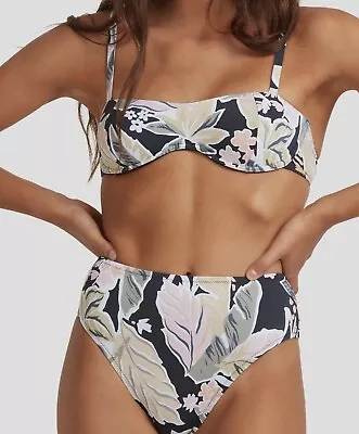 NEW Billabong Womens Size 6 Sunset Olivia 2 Piece Bikini Set Hi Maui Bottom • $40