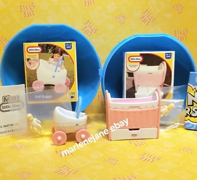 MGA Miniverse Mini Little Tikes Doll Buggy And Doll Crib - Series 3 NEW HTF • $39.94