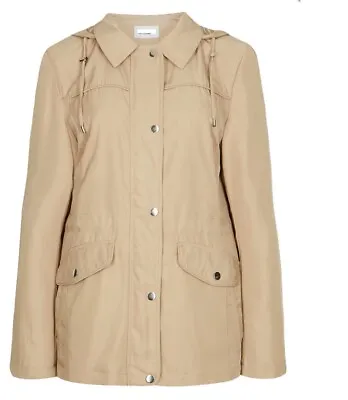 £17.99 • Buy Ex M&S Harrington Anorak Jacket Coat Stormwear Lined Hood Size 8-22