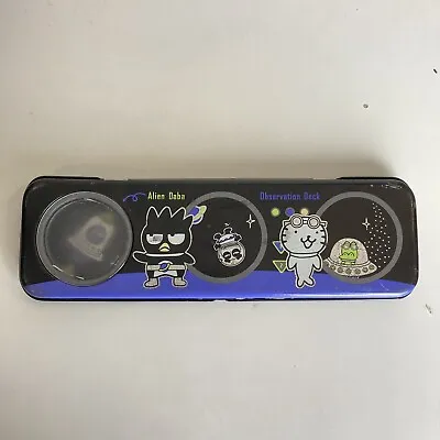 Vintage 1997 Sanrio Badtz-Maru Metal Black School Hello Kitty Pencil Case • $24.95