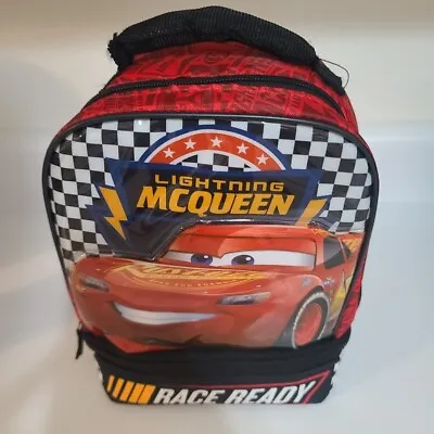 Cars Lightning McQueen Dome Dual Compartment Insulated Lunch Bag Lunchbox • $0.99