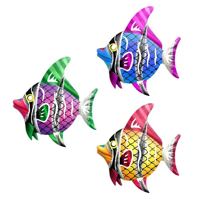 Exquisite Metal Shark Wall Decor Art Ocean Fish Hanging Wall Sculpture • £14.08