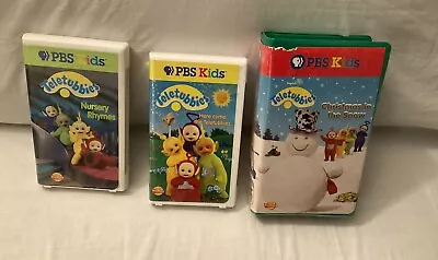 (Lot Of 4) VHS Teletubbies Nursery Rhymes Here Come The Christmas In The Snow • $9