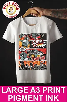 Robot T-shirt Skater Comic Boom  Old Skool Tee Yolo Tumblr Cool Street Cred Uk  • £6.99