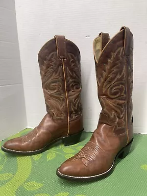 Women's 6 B Justin L4562 Chestnut Brown Marbled Deerlite Western Boots Cowgirl • $49.99