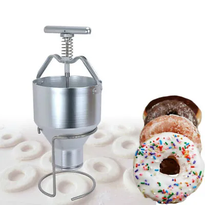 Manual Donut Depositor Medu Vada Dropper Plunger Dough Batter Dispenser Hopper • $132.96