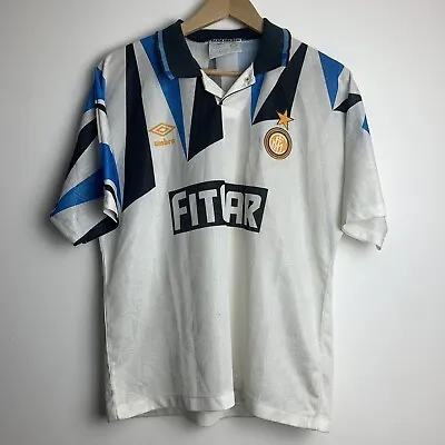 Inter Milan Football Shirt - 1991/92 Authentic Away Shirt • £100
