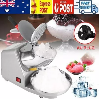 Electric Ice Crusher Shaver Machine Commercial Snow Cone Maker 2200R/min 380W • $60.99