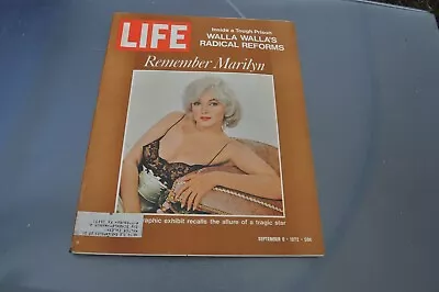 LIFE Magazine September 8 1972 Marilyn Monroe “A Look Back” • $44.95